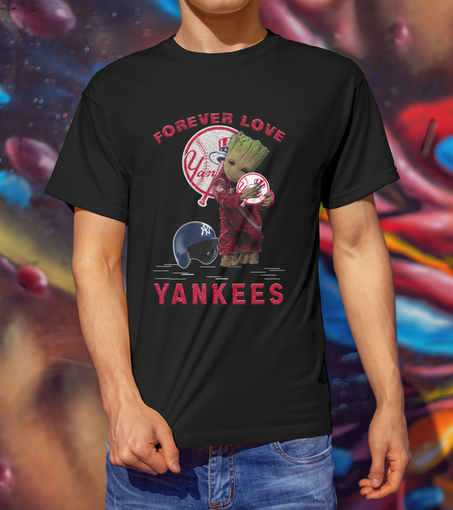 Forever Love Yankees Groot New York Yankees MLB Fans T-Shirt