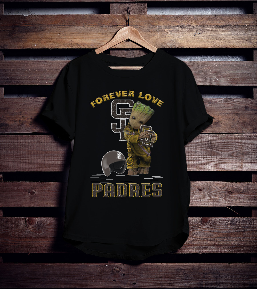 Forever Love Groot San Diego Padres MLB Fans T-Shirt