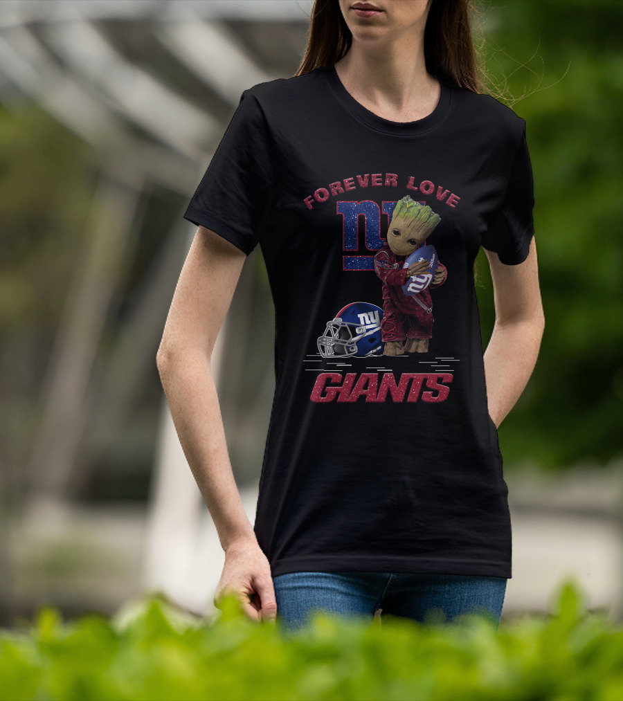 Forever Love Groot New York Giants T-Shirt