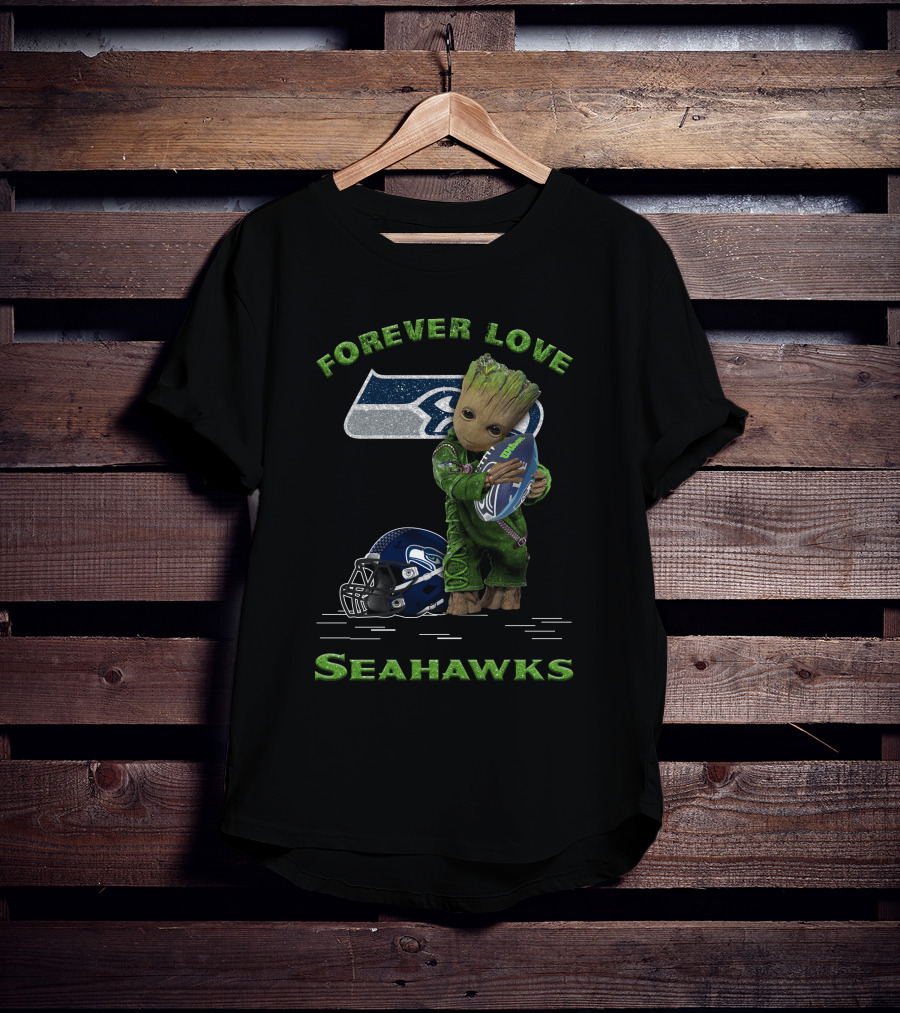 Forever Love Seahawks Groot Football Fan T-Shirt