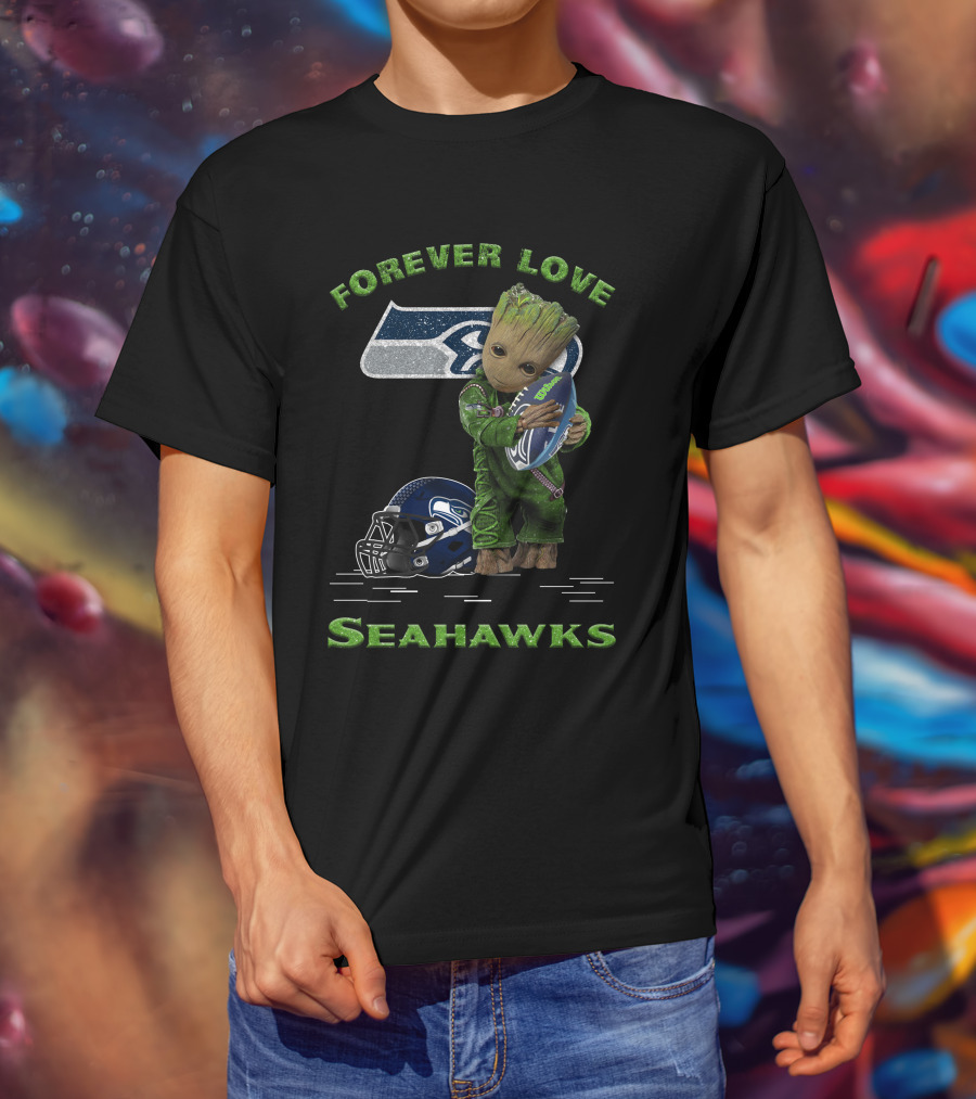 Forever Love Seahawks Groot Football Fan T-Shirt