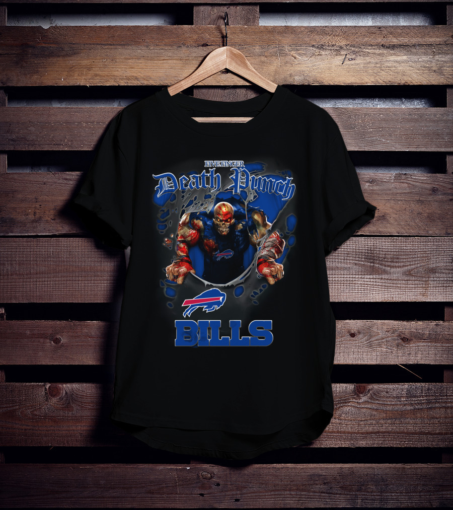 Five Finger Death Punch Bills Buffalo Nfl Football Fans T-Shirt