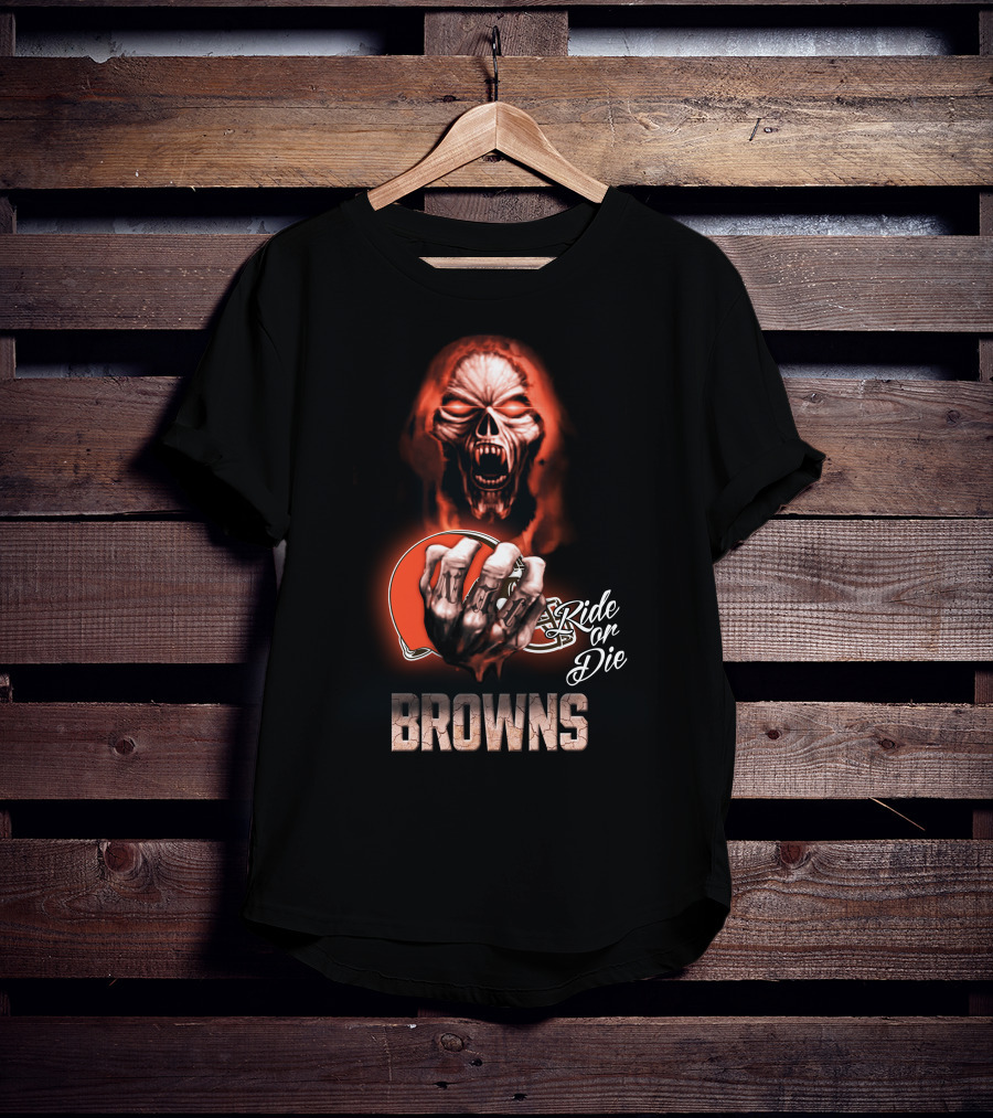 Browns Nfl Cleveland Ride Or Die 146 Hd0008 T-Shirt