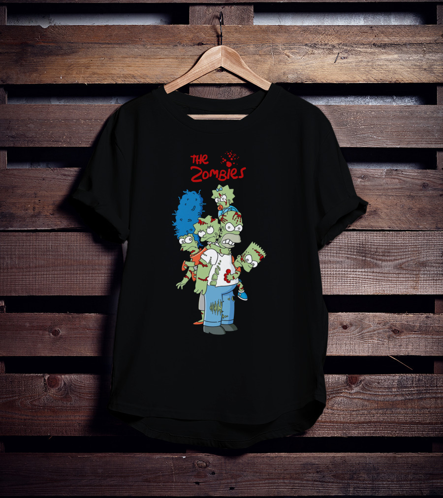 The Zoombies Family Parody Undead Springfield Icons T-Shirt