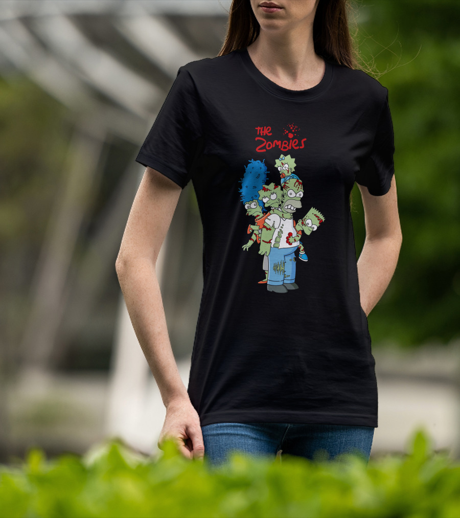 The Zoombies Family Parody Undead Springfield Icons T-Shirt