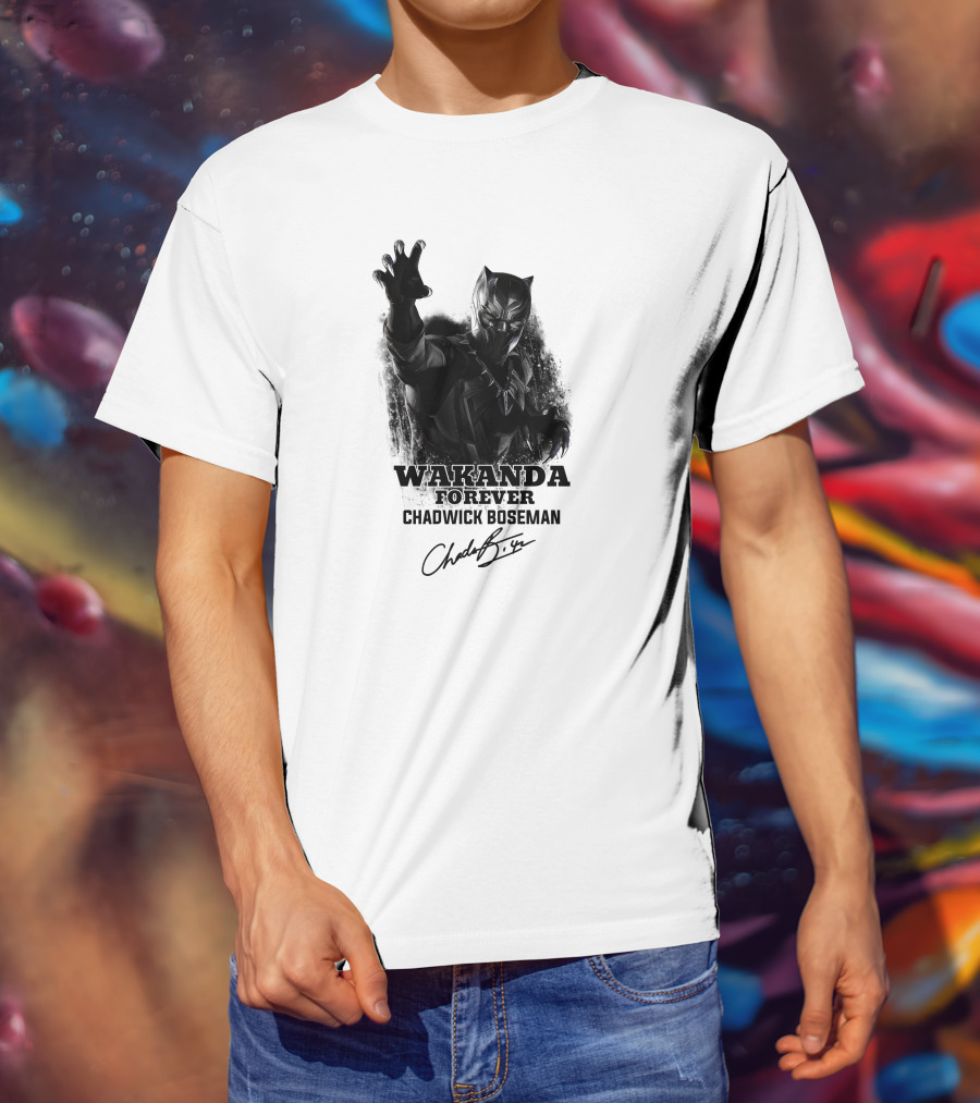 Wakanda Forever Chadwick Boseman T-Shirt