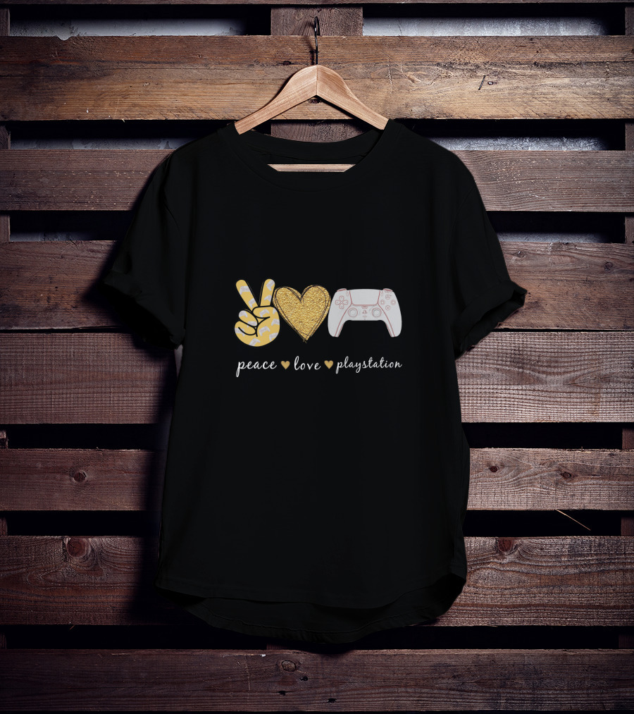 Peace Love Playstation Controller T-Shirt
