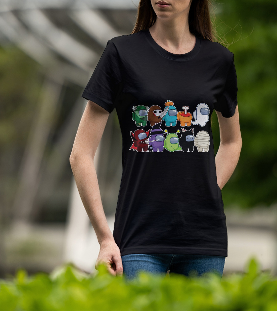 Among Us Halloween Crewmates Costume Collection T-Shirt