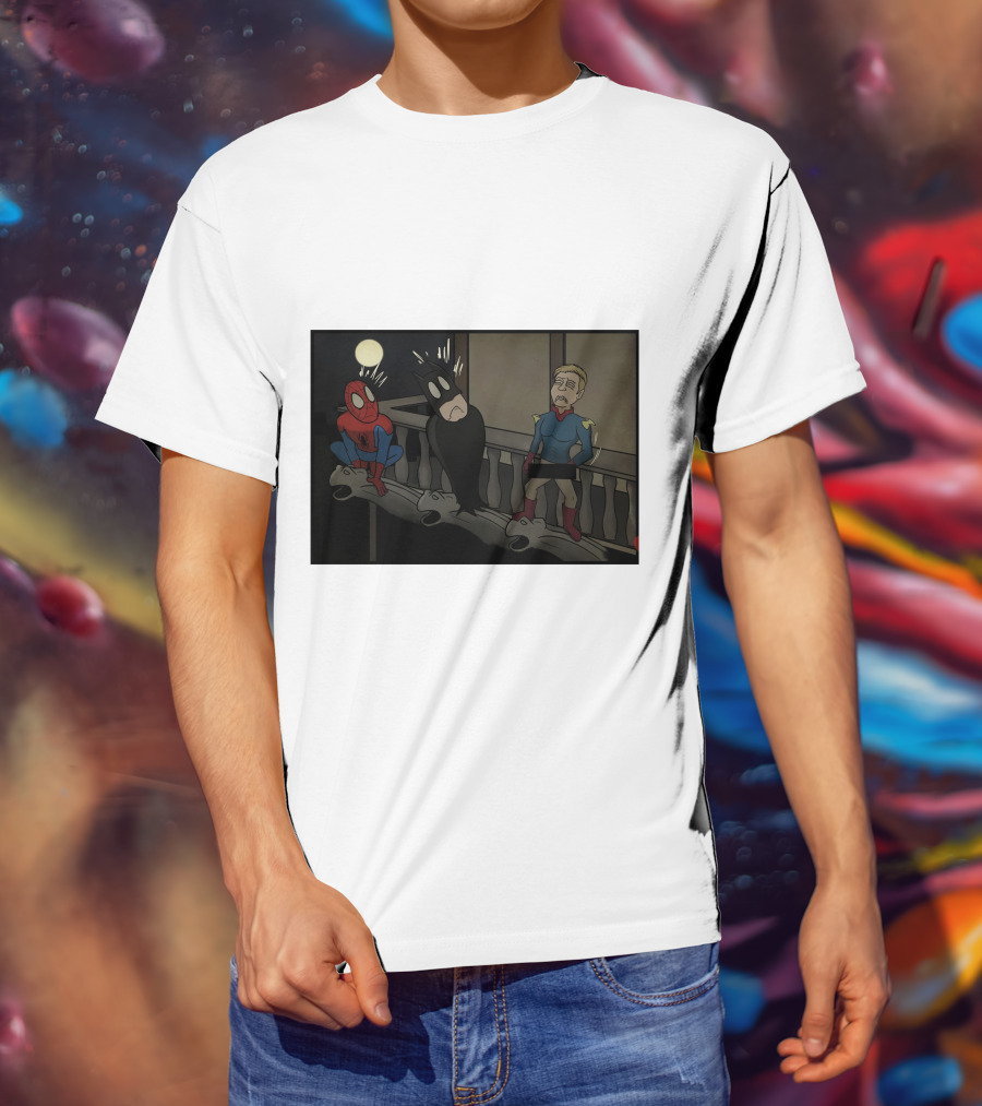 I Can Do What Ever I Want Superheroes On Balcony At Night T-Shirt