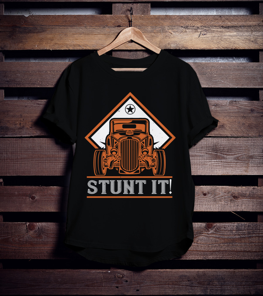 Stunt IT Hot Rod Star Triangle T-Shirt