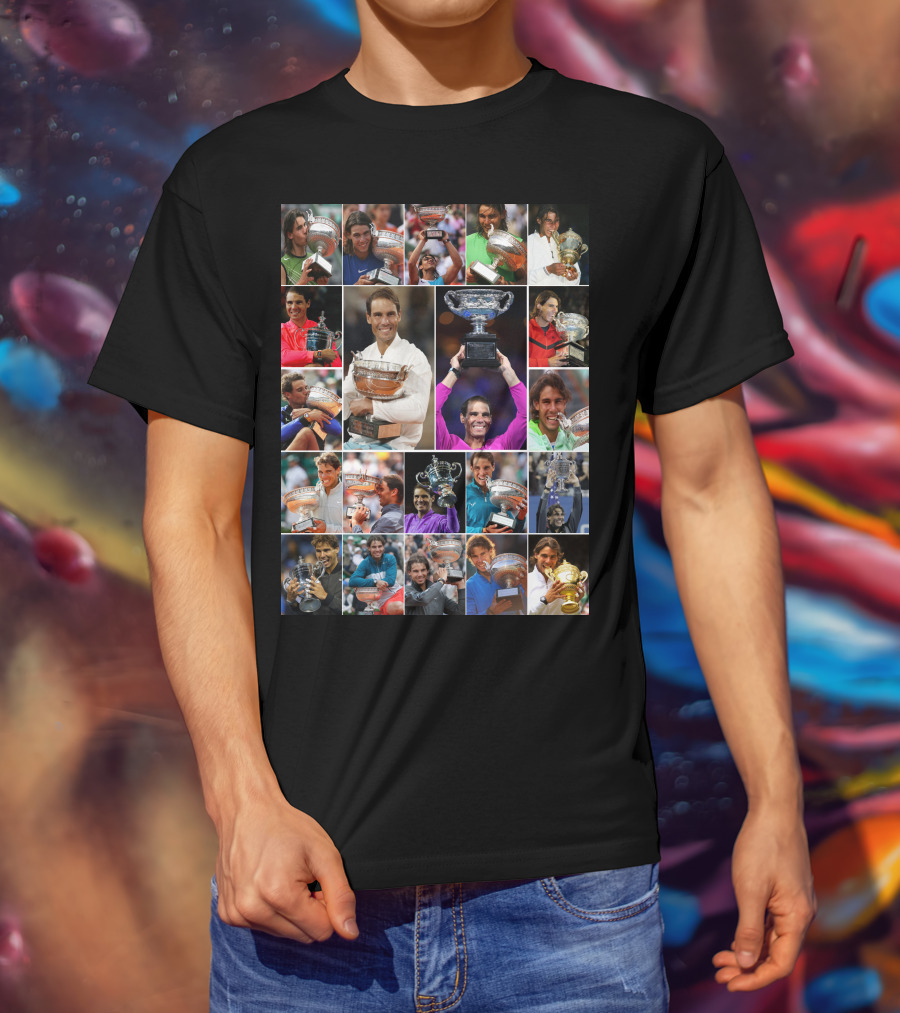 Nadal Trophy Collection 21 Grand Slam Victories T-Shirt