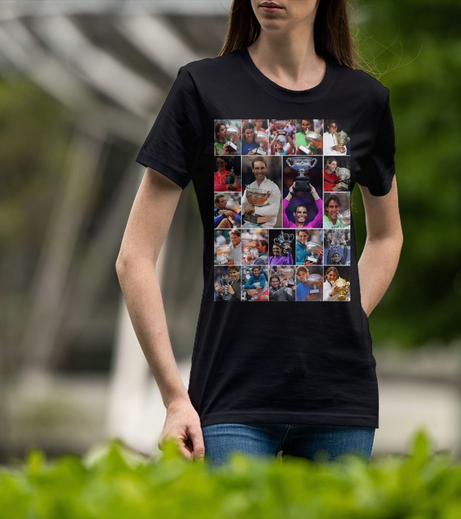 Nadal Trophy Collection 21 Grand Slam Victories T-Shirt