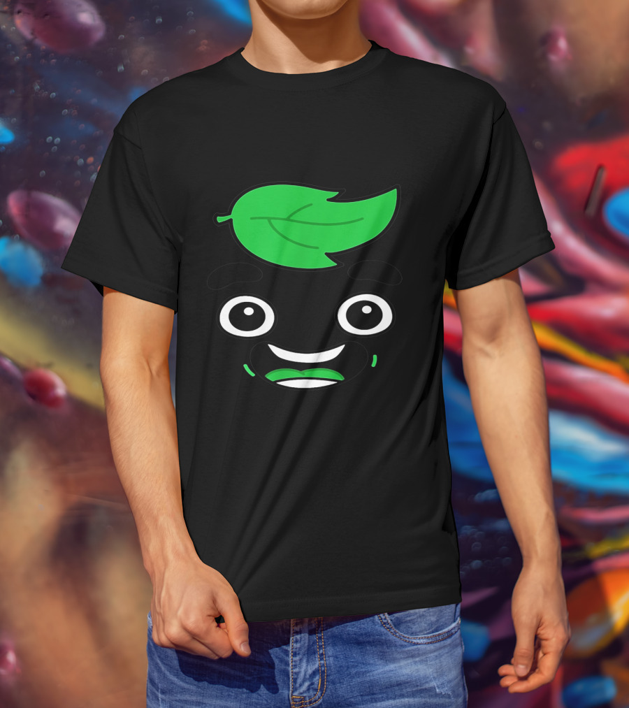 Guava Juice Box Lover Leafy Smiling Face T-Shirt