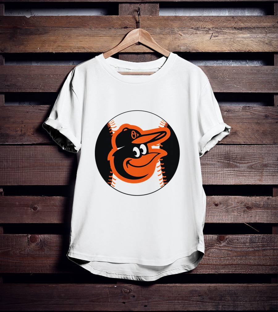 Orioles Baseball Logo Hot Dog Race Fun T-Shirt
