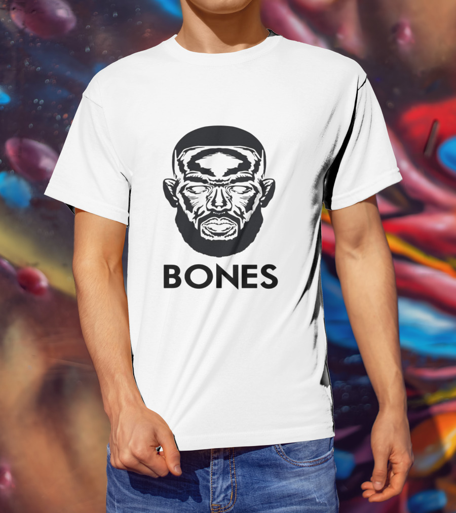 Bones Face Illustration Cool Man Jon Bones Jones T-Shirt
