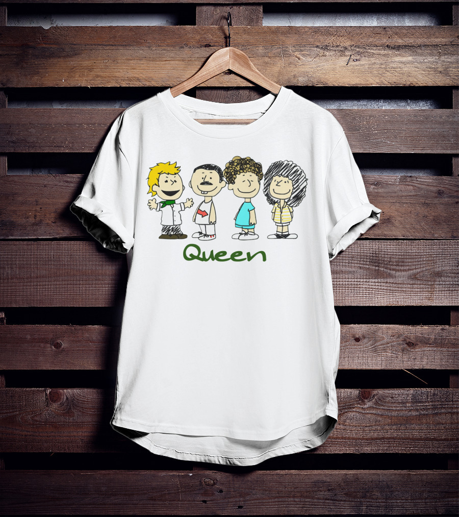 Peanuts Characters Dressed As Queen Band Members T-Shirt