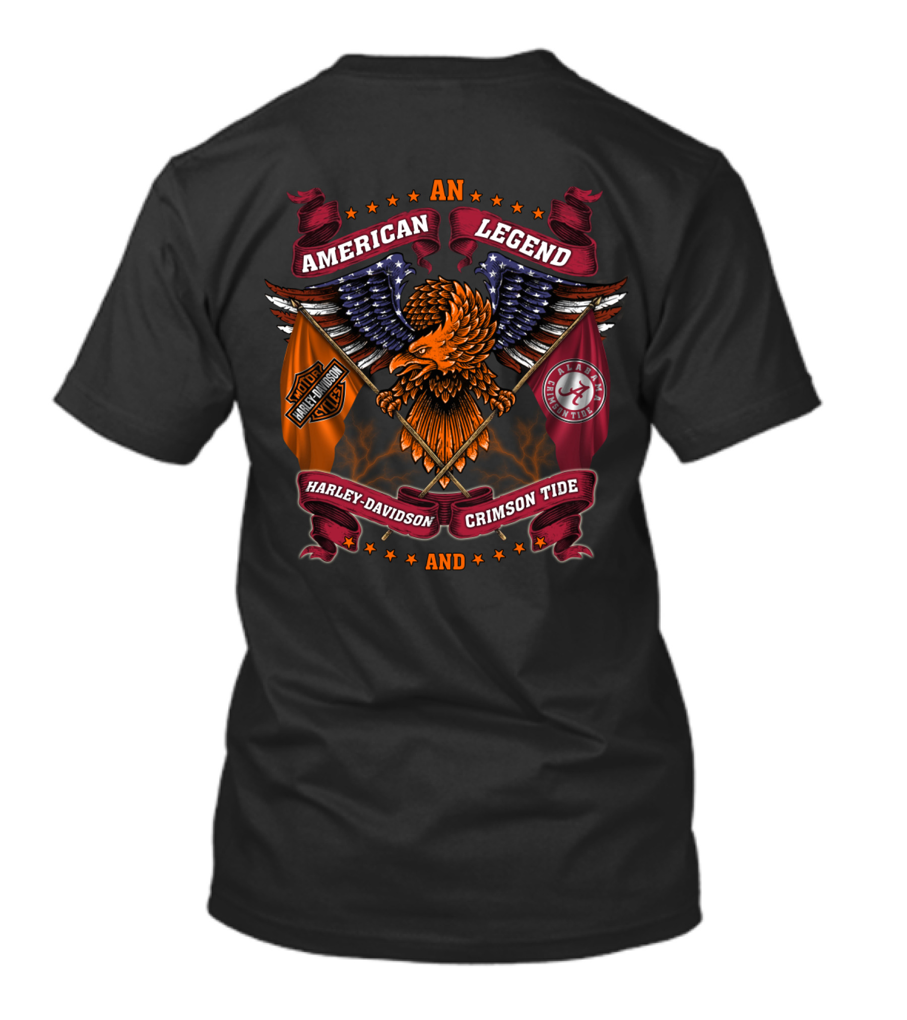 American Legend Harley Davidson Alabama Crimson Tide T-Shirt