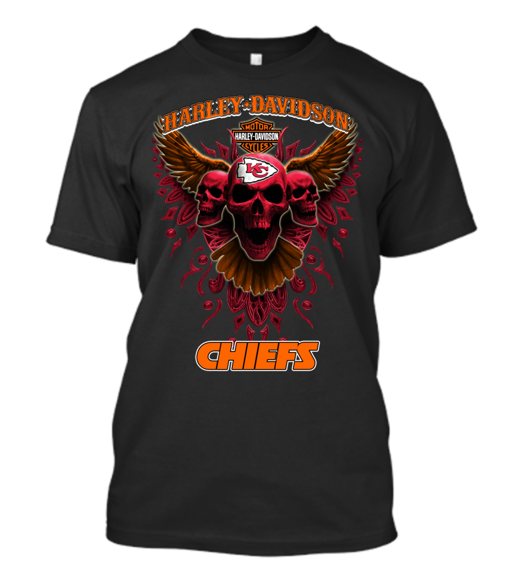 Harley Davidson Motorcycles Kansas City Chiefs Chiefs T-Shirt