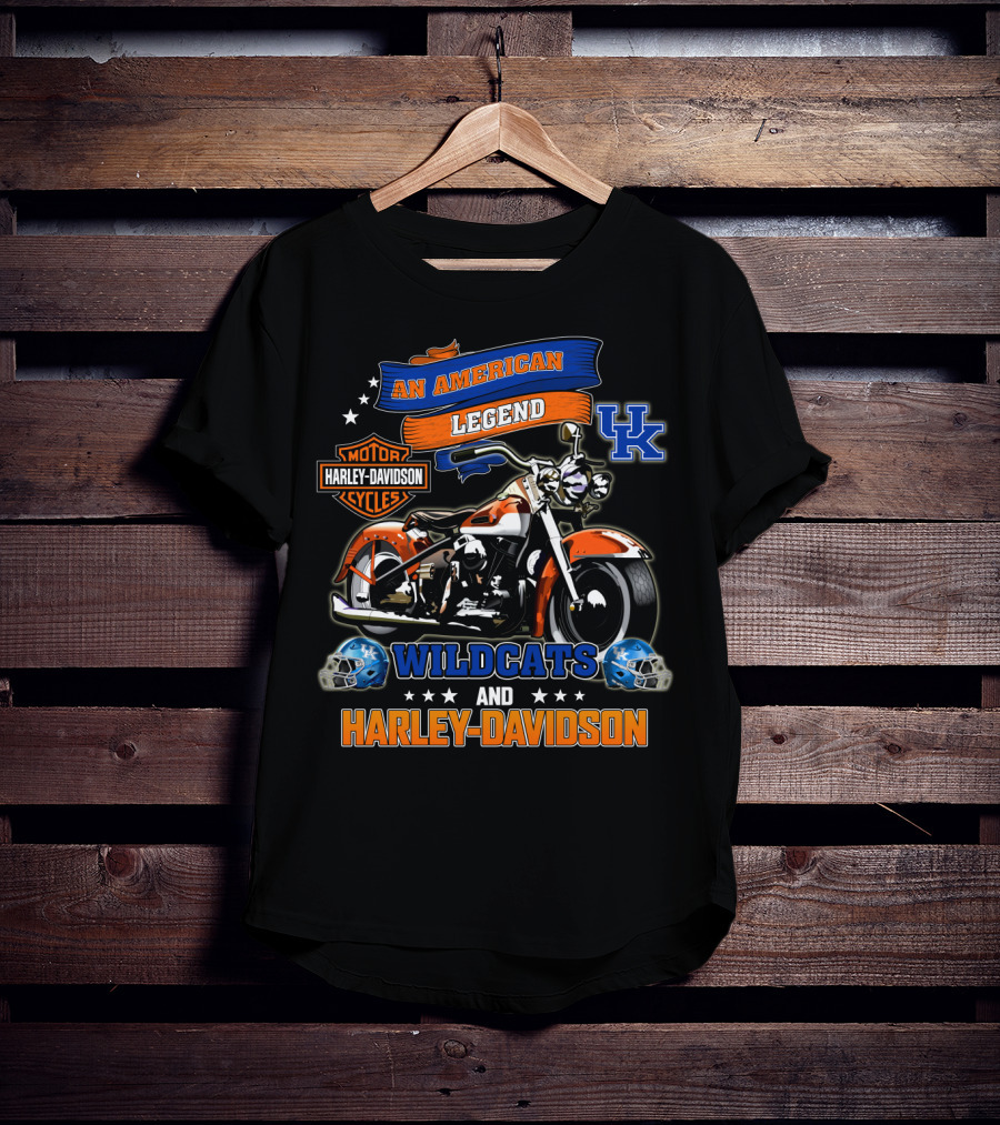 Kentucky Wildcats Harley Davidson An American Legend T-Shirt
