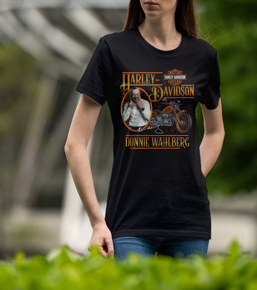Harley Davidson Motorcycles Donnie Wahlberg Signature Collection T-Shirt