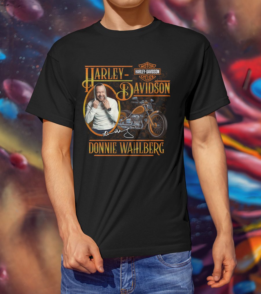 Harley Davidson Donnie Wahlberg Motor Cycles T-Shirt