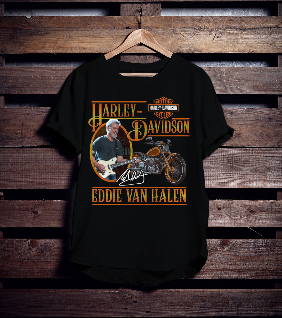 Harley Davidson Motor Cycles Eddie Van Halen T-Shirt