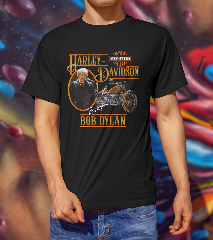 Harley Davidson Bob Dylan Motorcycles T-Shirt