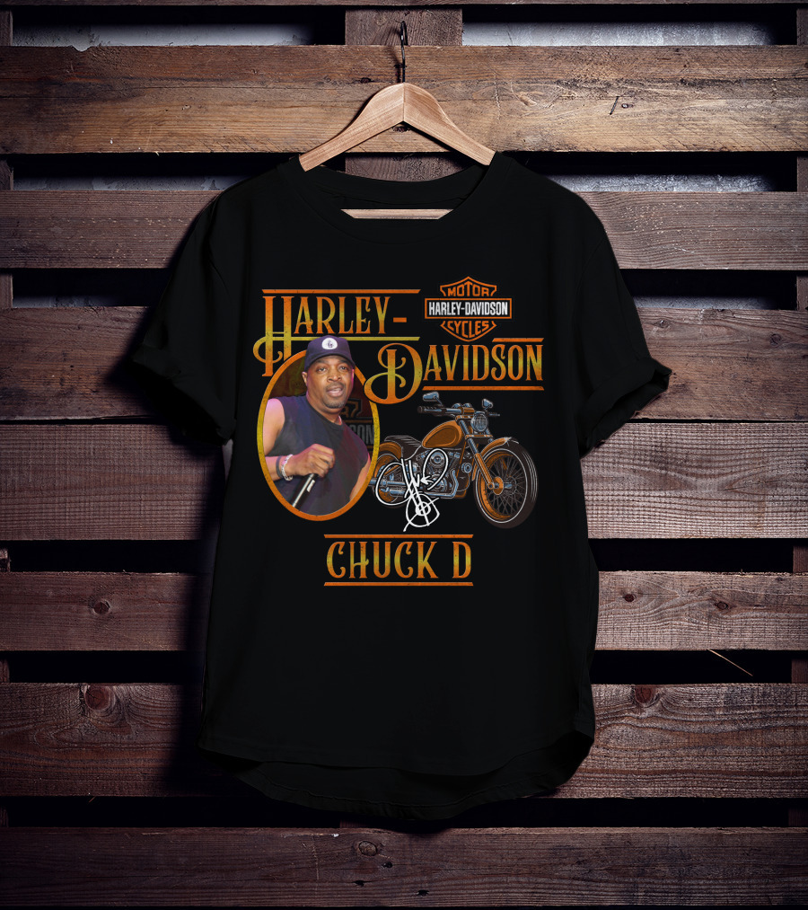 Harley Davidson Motorcycle Chuck D T-Shirt