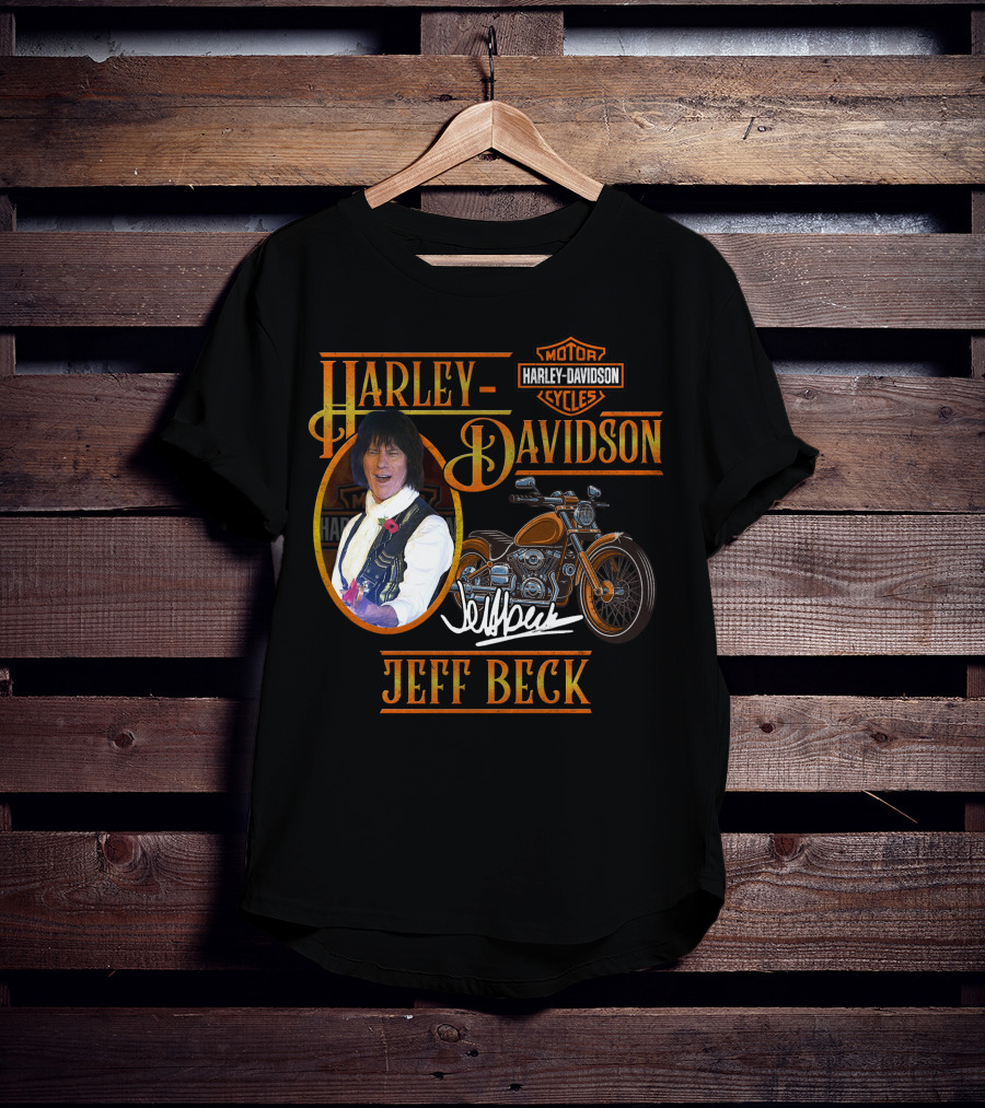 Harley Davidson Jeff Beck Motorcycles Signature T-Shirt