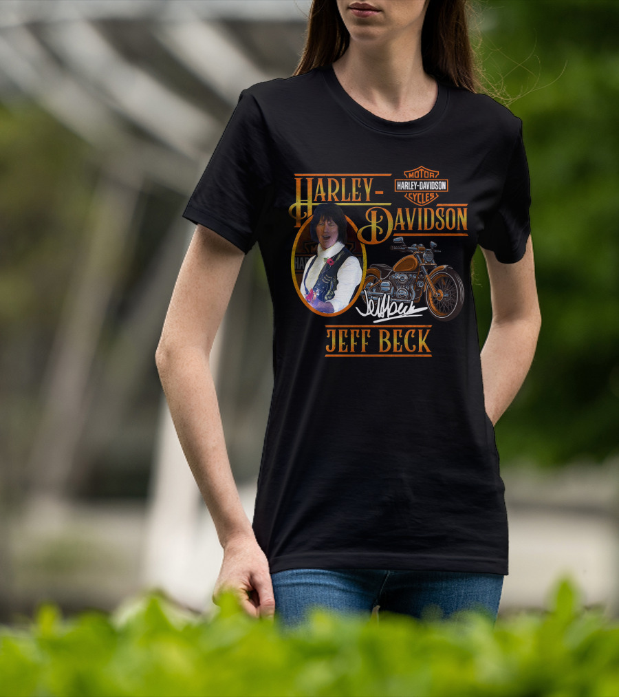Harley Davidson Jeff Beck Motorcycles Signature T-Shirt