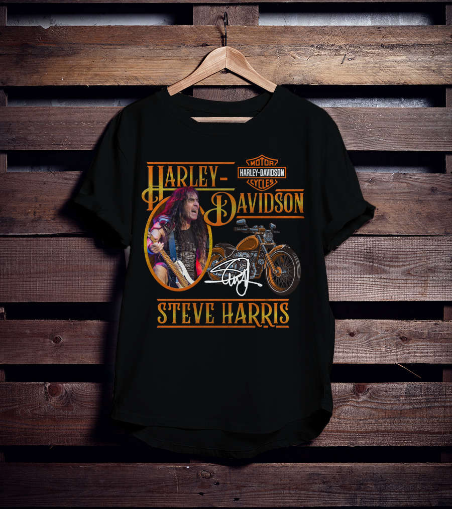 Harley Davidson Motorcycles Steve Harris T-Shirt