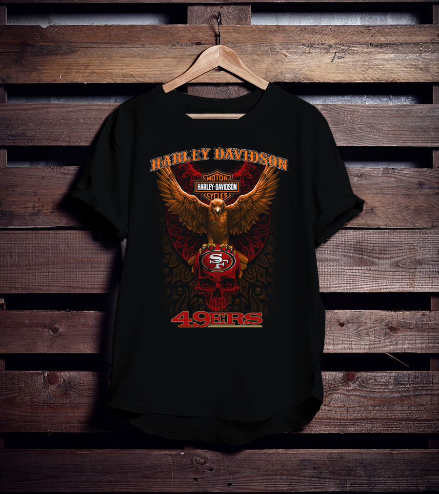 Harley Davidson 49ers Motor Cycles Sf T-Shirt