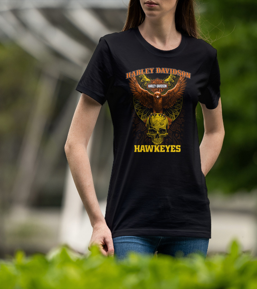 Harley Davidson Motor Hawkeyes Cycles T-Shirt