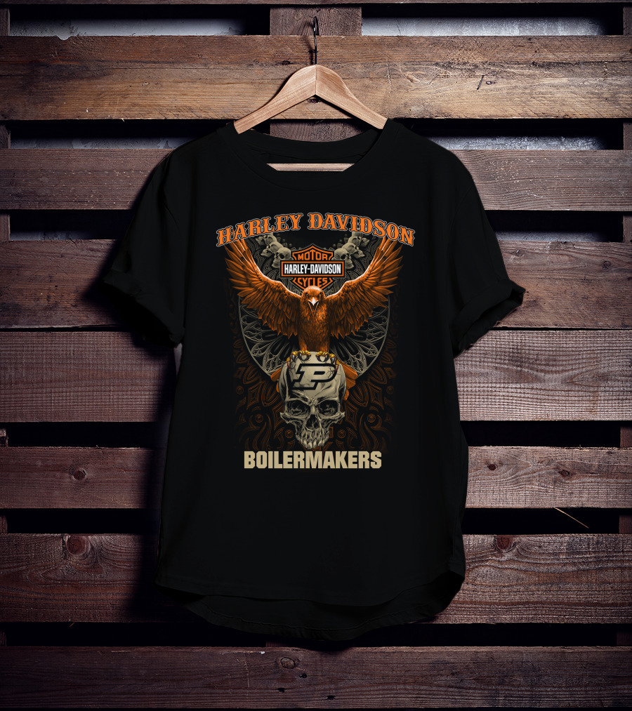 Harley Davidson Boilermakers Purdue Motorcycles T-Shirt