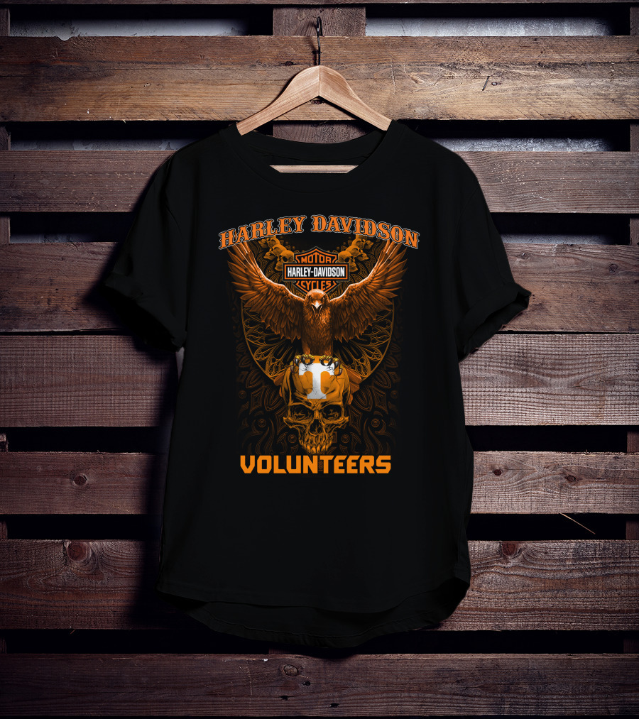 Harley Davidson Tennessee Volunteers Motorcycles T-Shirt