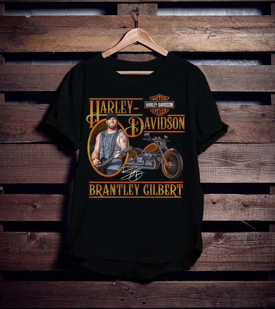 Harley Davidson Motorcycles Brantley Gilbert Signature Edition T-Shirt