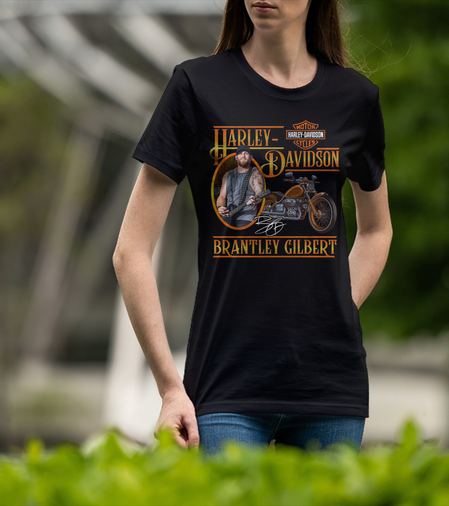 Harley Davidson Motorcycles Brantley Gilbert Signature Edition T-Shirt