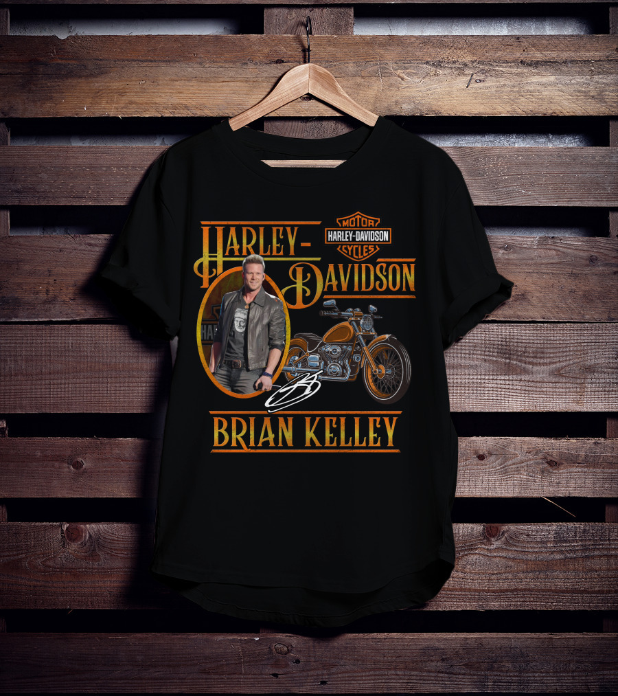 Brian Kelley Harley Davidson Motor Cycles T-Shirt