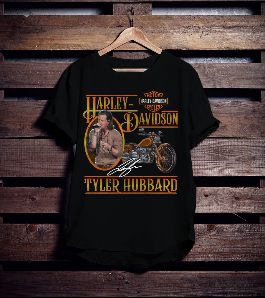 Harley Davidson Tyler Hubbard Motorcycles T-Shirt