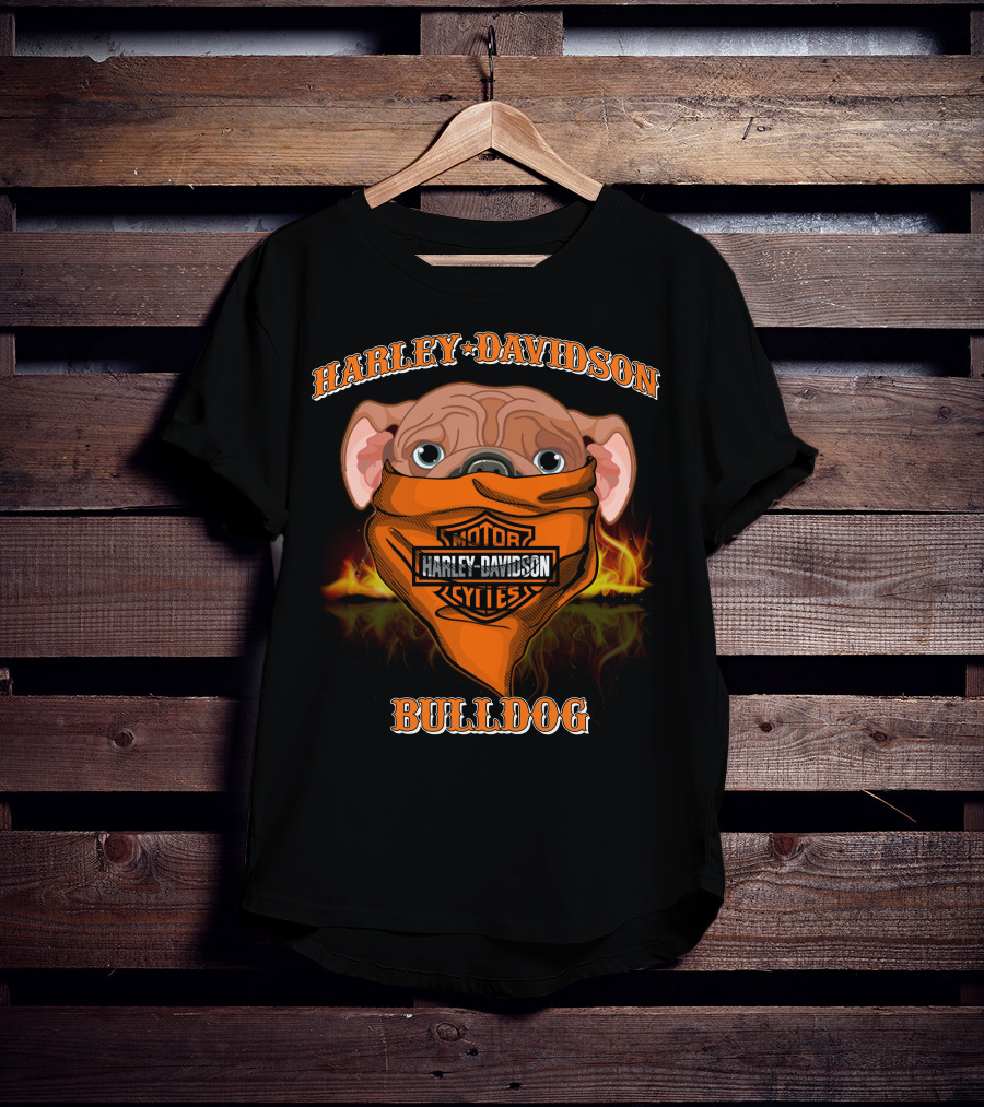 Harley Davidson Bulldog Motor Cycles T-Shirt