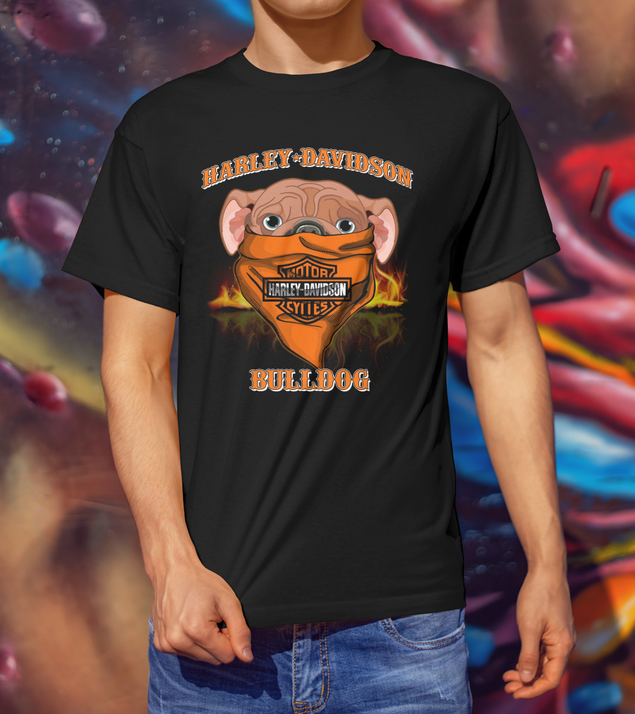 Harley Davidson Bulldog Motor Cycles T-Shirt