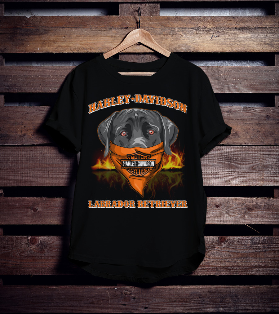 Harley Davidson Motor Cycles Labrador Retriever T-Shirt