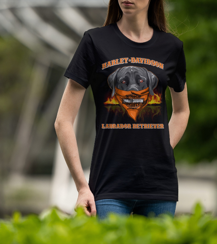 Harley Davidson Motor Cycles Labrador Retriever T-Shirt