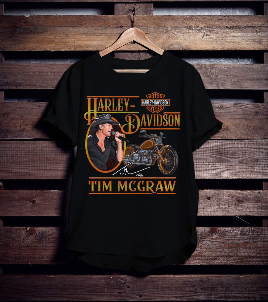 Harley Davidson Tim Mcgraw Motor Cycles T-Shirt