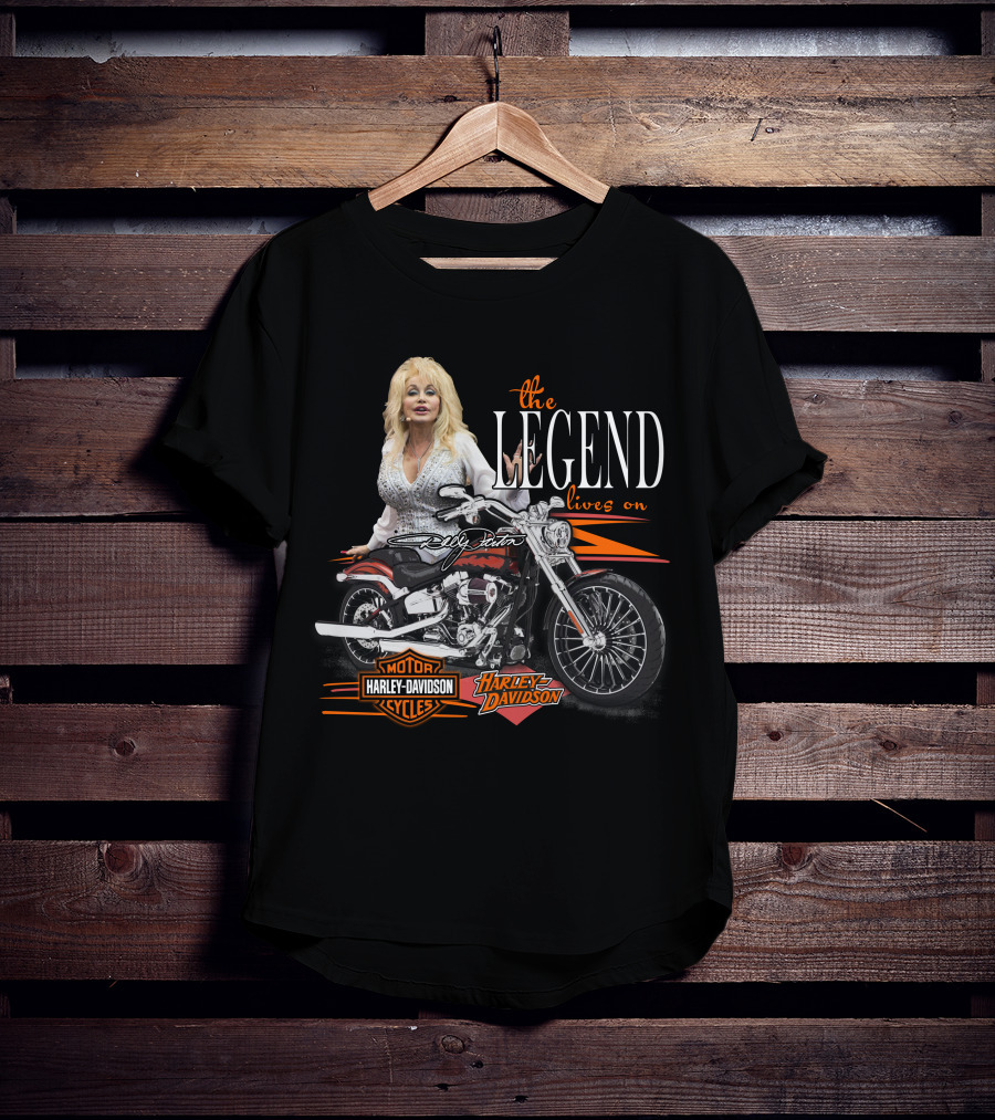 Dolly Parton The Legend Lives On Harley Davidson Cycles T-Shirt