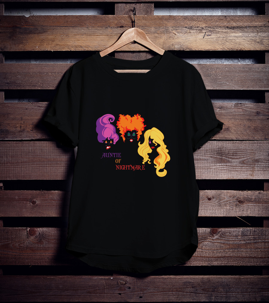 Auntie Of Nightmare Hocus Pocus Witches T-Shirt