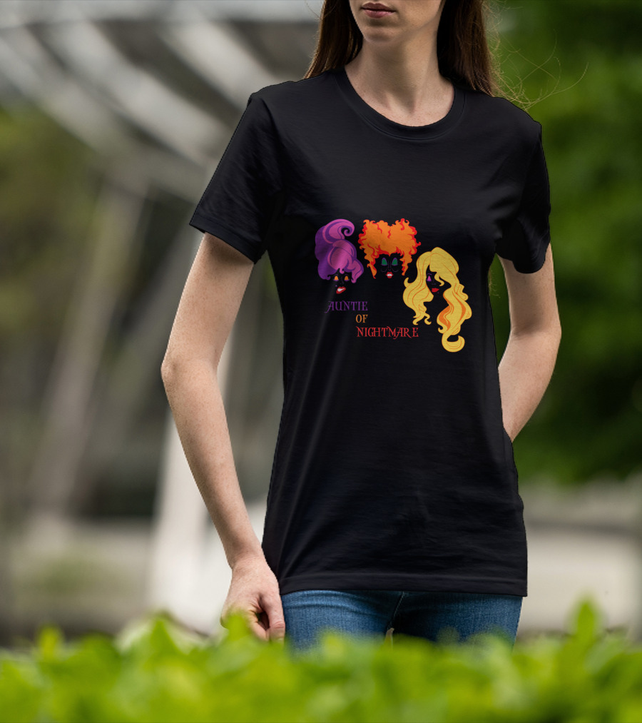 Auntie Of Nightmare Hocus Pocus Witches T-Shirt