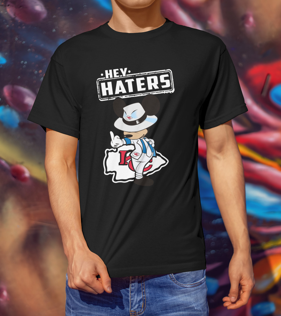 HEY HATERS KC Chiefs Mickey Pose T-Shirt