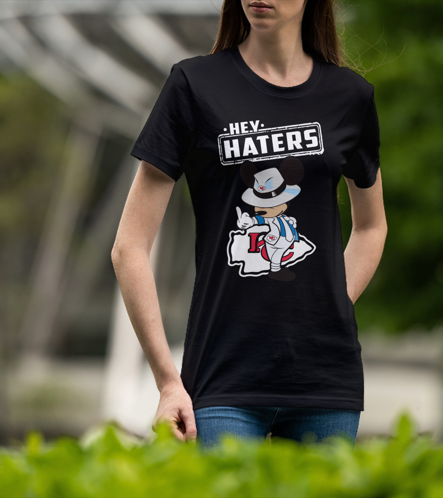 HEY HATERS KC Chiefs Mickey Pose T-Shirt