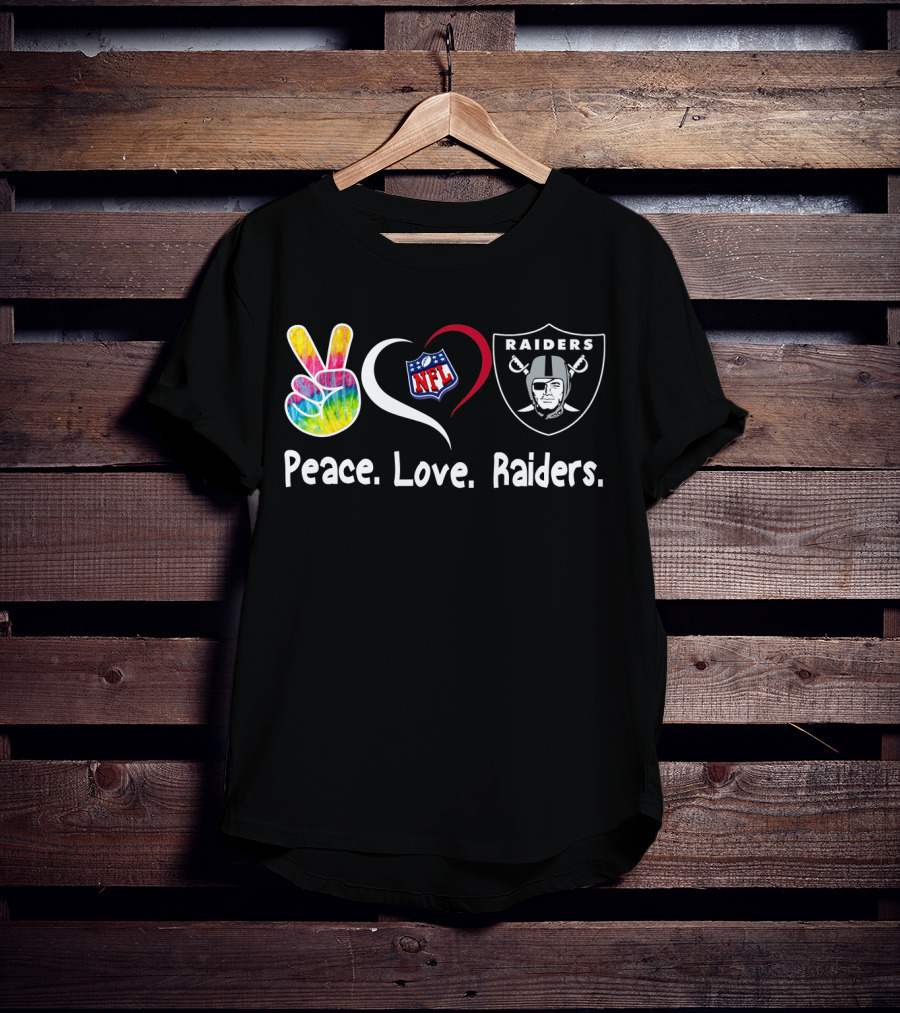 Peace Love NFL Raiders T-Shirt